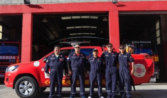 BOMBEROS GESELINOS PARTIERON AYER RUMBO A EL BOLSN